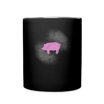 Cochon - Mug uni - noir - Devant