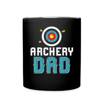 Archery Bow Archer Dad Father - Full Colour Mug - black - Front
