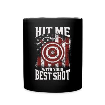Arc de tir à l’arc Archer Vintage - Mug uni - noir - Devant