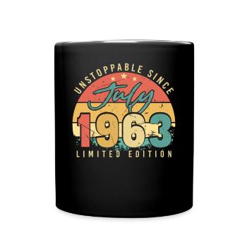 1963 Juli Nicht Zu Stoppen - Tasse einfarbig - Schwarz - Vorne