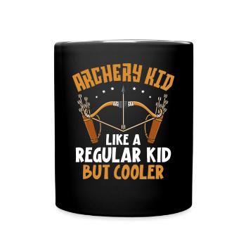 Archery Bow Archer Archery Kid - Full Colour Mug - black - Front