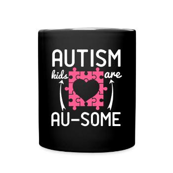 Autismus Kinder sind au einige - Tasse einfarbig - Schwarz - Vorne