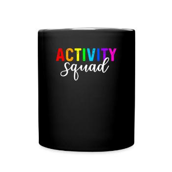 activity squad, activity assistant - Tasse einfarbig - Schwarz - Vorne