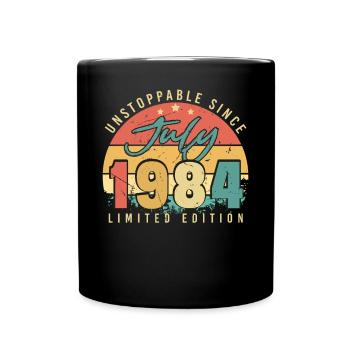 Année de construction 1984 en juillet - Mug uni - noir - Devant