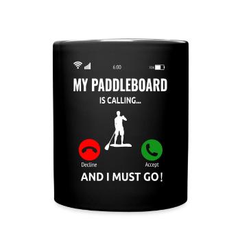 Stand Up Paddling Paddleboard Surfer Gift - Full Colour Mug - black - Front