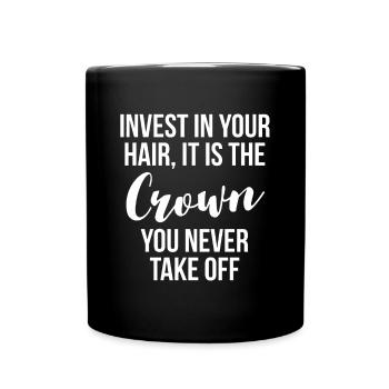 Cadeau de chemise coiffeuse - Mug uni - noir - Devant
