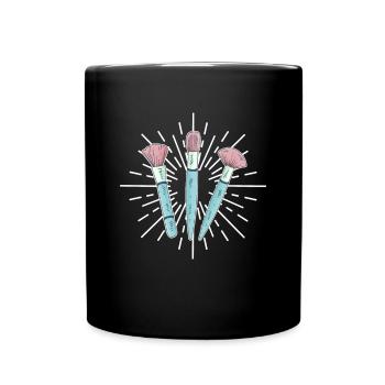 Makeup Artist Gift Shirt - Full Colour Mug - black - Front