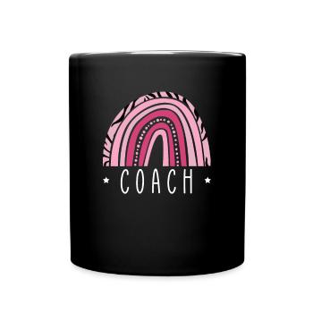 Coach Vintage Retro Shirt Gift Trainer - Full Colour Mug - black - Front