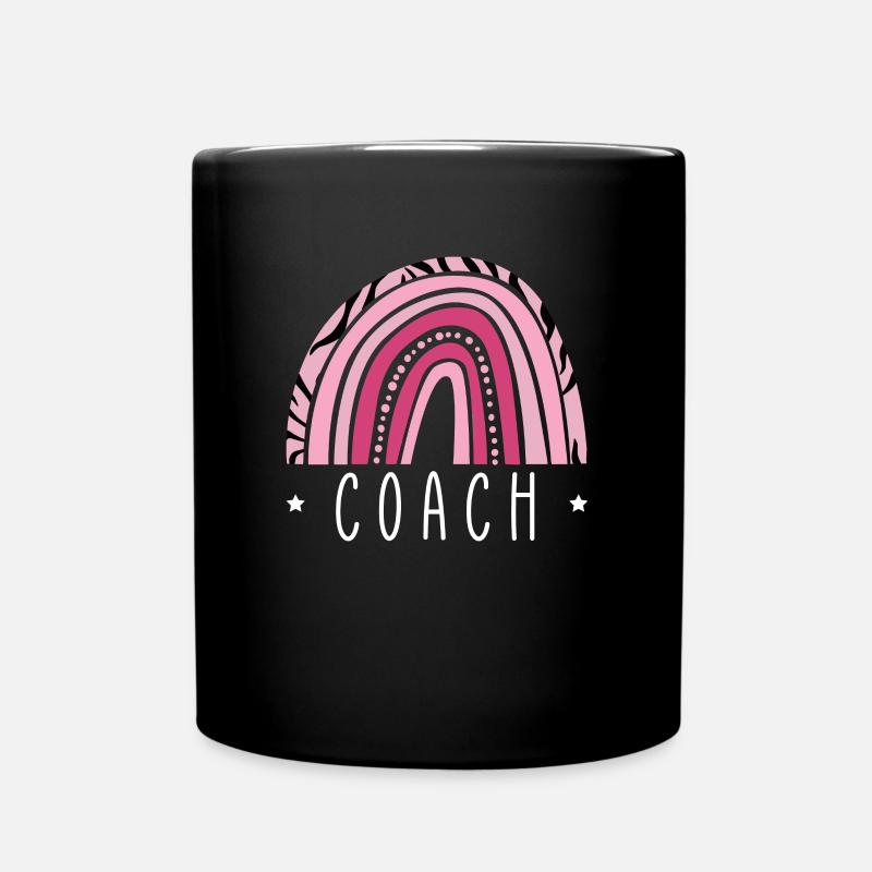 Coach Vintage Retro Shirt Geschenk Trainer - Tasse einfarbig - Schwarz