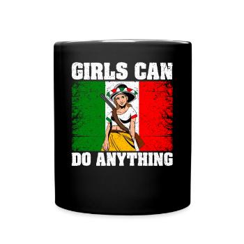 La Adelita Soldat mexicain Mexique Drapeau Gesc - Mug uni - noir - Devant