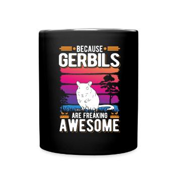 Gerbil Gift Racing Rat Germesau - Full Colour Mug - black - Front