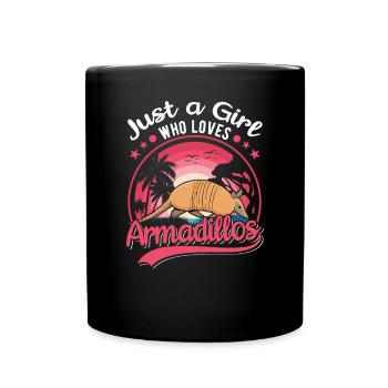 Armadillo Girl Armadillo - Full Colour Mug - black - Front