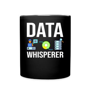 Datenwissenschaftler Data Science Wissenschaft - Tasse einfarbig - Schwarz - Vorne
