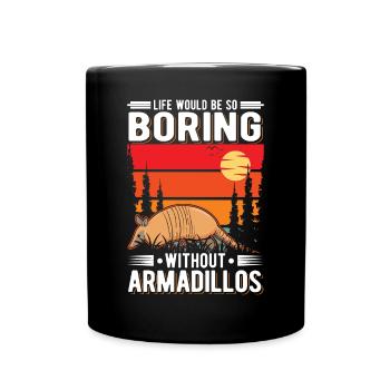 Armadillo Gift Armadillo - Full Colour Mug - black - Front