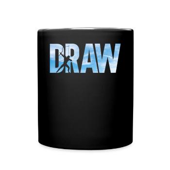 Archery Bow Archer Draw - Tasse einfarbig - Schwarz - Vorne