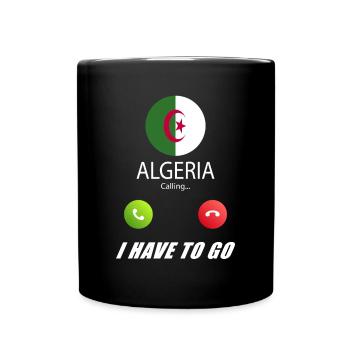 L’Algérie appelle les drapeaux lusiger en disant - Mug uni - noir - Devant