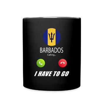 La Barbade appelle les drapeaux lusiger le sort - Mug uni - noir - Devant