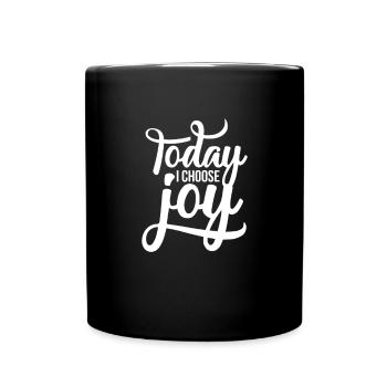 Motivation - Tasse einfarbig - Schwarz - Vorne
