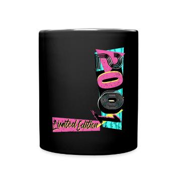 Limited Edition 2001 Year 2001 80s 90s - Full Colour Mug - black - Front