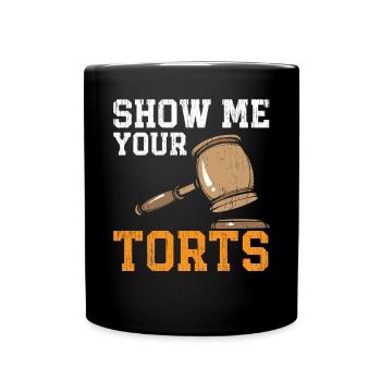 Montrez-moi vos délits Juge Avocat Avocat Justice - Mug uni - noir - Devant