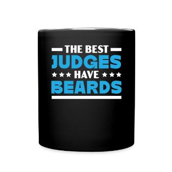 The Best Judges Have Beards Judge Lawyer Justice - Full Colour Mug - black - Front