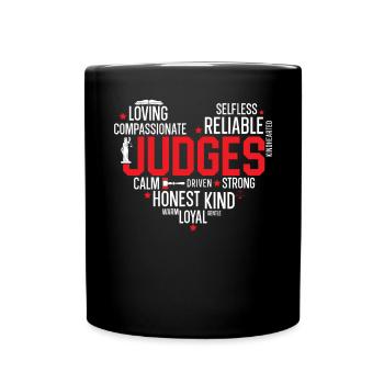 Best Judge Ever Lawyer Attorney Justice System - Full Colour Mug - black - Front