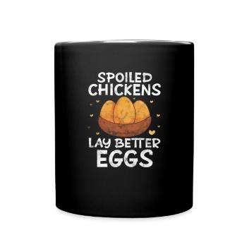 Chicken - Full Colour Mug - black - Front