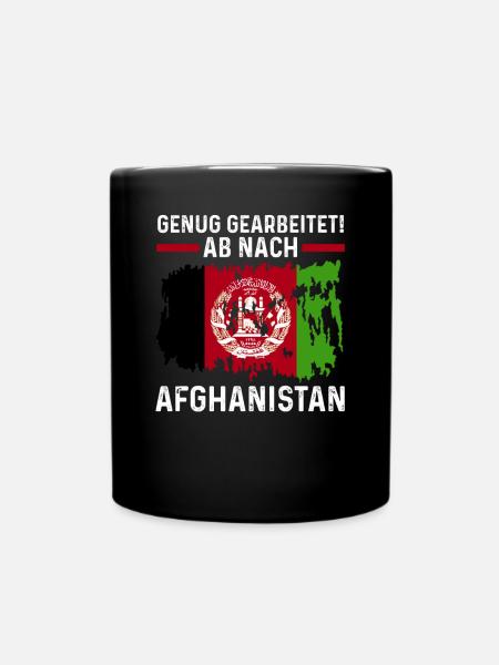 Urlaub Afghane Afghanistan - Tasse einfarbig - Schwarz