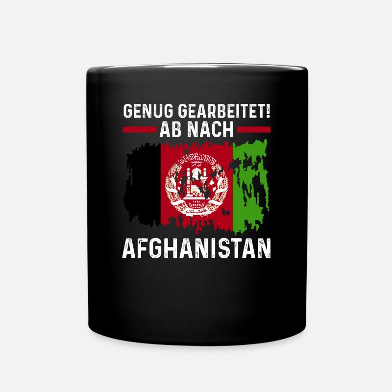 Urlaub Afghane Afghanistan - Tasse einfarbig - Schwarz