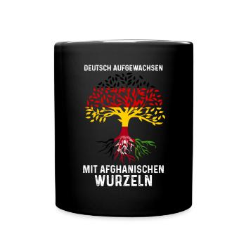 Deutschland Afghane Afghanisches Afghanistan - Tasse einfarbig - Schwarz - Vorne