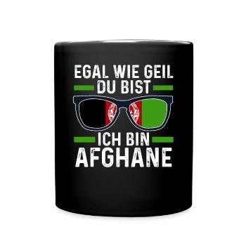 Afghane Afghanisches Afghanistan - Tasse einfarbig - Schwarz - Vorne