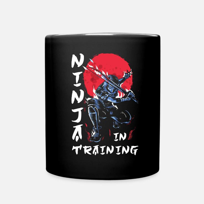 Ninja Geschenk Karate Ninjutsu Judo Samurai Japan - Tasse einfarbig - Schwarz