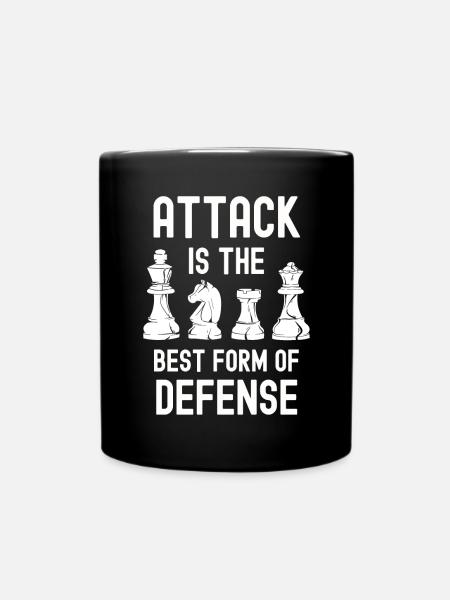 Jeu d’échecs Tshirt Chessboard Checkmate Chess - Mug uni - noir