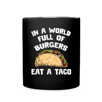 Taco Tshirt Tuesday Mexiko Cinco De Mayo - Tasse einfarbig - Schwarz - Vorne