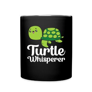 Turtle Tshirt Reptiles Children Men Women - Full Colour Mug - black - Front