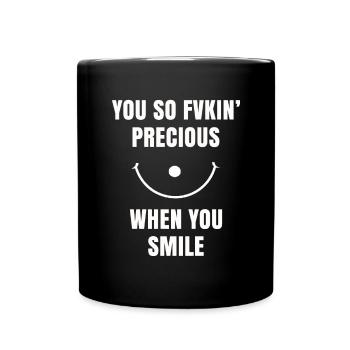 Zahnarzt Geschenk - Tasse einfarbig - Schwarz - Vorne
