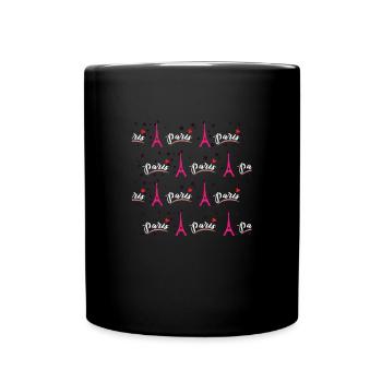 Paris France Bonjour - Mug uni - noir - Devant