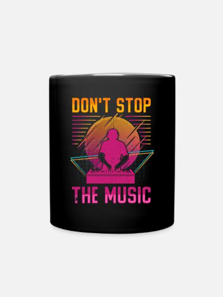 DISC JOCKEY - Full Colour Mug - black