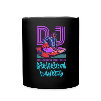 DJ Gift Musique Disc Jockey Disco Techno Rave - Mug uni - noir - Devant