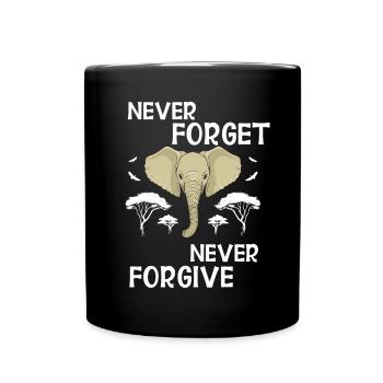 Elephant Gift For Proboscis Africa Wilderness Zoo - Full Colour Mug - black - Front