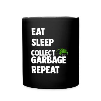 Müllmann Tshirt - Full Colour Mug - black - Front