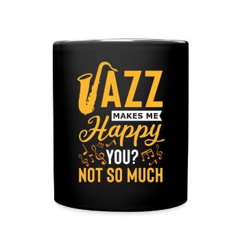 Jazz - Tasse einfarbig - Schwarz - Vorne