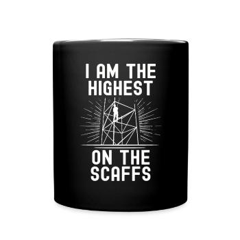 Scaffolding Builder Gift Work Occupation Construction Worker Job - Full Colour Mug - black - Front