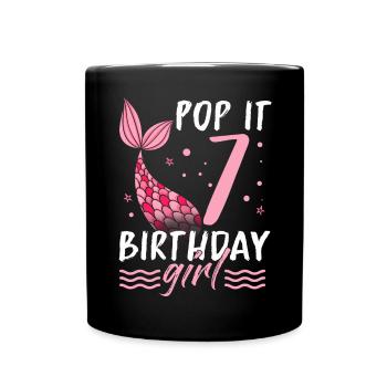 Mermaid Gift Sea Mermaid Mermaid JGA Bride - Full Colour Mug - black - Front