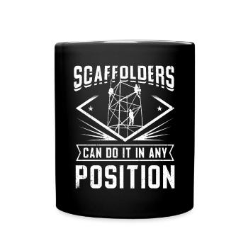 Scaffolding builders - Full Colour Mug - black - Front