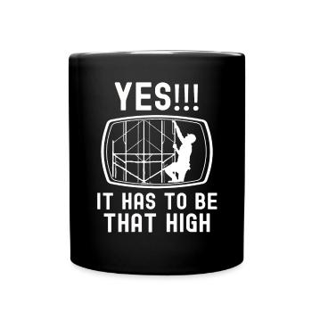 Scaffolding Builder Gift Work Occupation Construction Worker Job - Full Colour Mug - black - Front