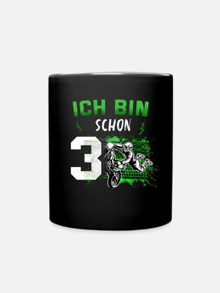 Motocross - Tasse einfarbig - Schwarz