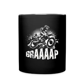 Cadeau Motocross pour Enduro Supermoto Dirt Bike - Mug uni - noir - Devant