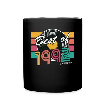 30th birthday born 1992 Best of 1992 - Full Colour Mug - black - Front
