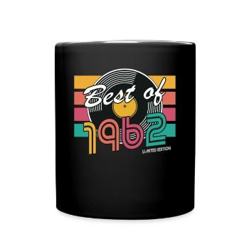 60. Geburtstag Jahrgang 1962 Best of 1962 - Tasse einfarbig - Schwarz - Vorne